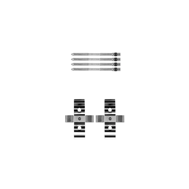 Kit d'accessoires, plaquette de frein à disque HELLA 8DZ 355 205-261