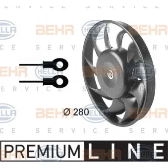 Ventilateur, refroidissement du moteur HELLA 8EW 009 144-321
