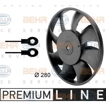 Ventilateur, refroidissement du moteur HELLA 8EW 009 144-331