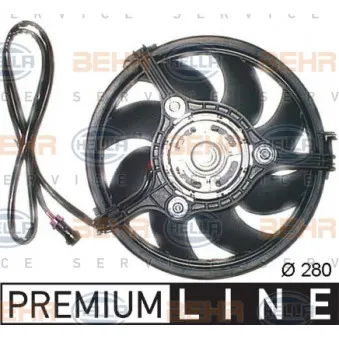 Ventilateur, refroidissement du moteur HELLA 8EW 009 144-341