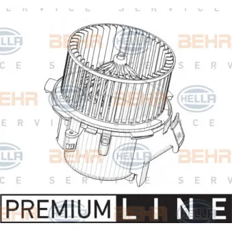 Pulseur d'air habitacle HELLA 8EW 009 158-221