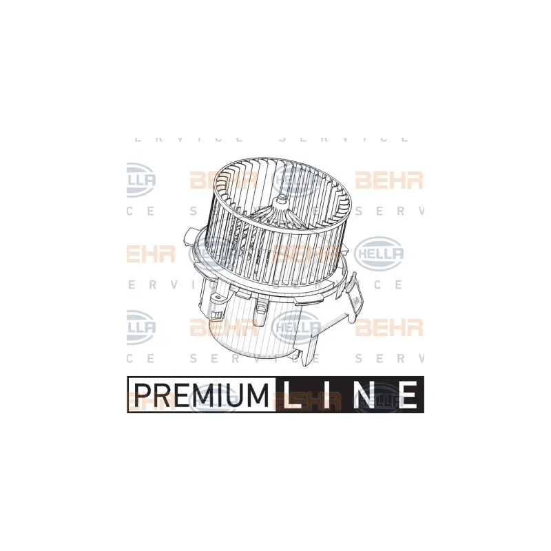 Pulseur d'air habitacle HELLA 8EW 009 158-221