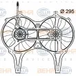 Ventilateur, refroidissement du moteur HELLA 8EW 009 158-731 - Visuel 1