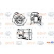 Pulseur d'air habitacle HELLA 8EW 009 159-371 - Visuel 2
