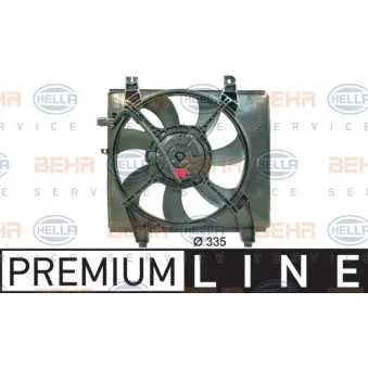 Ventilateur, refroidissement du moteur HELLA 8EW 351 034-481