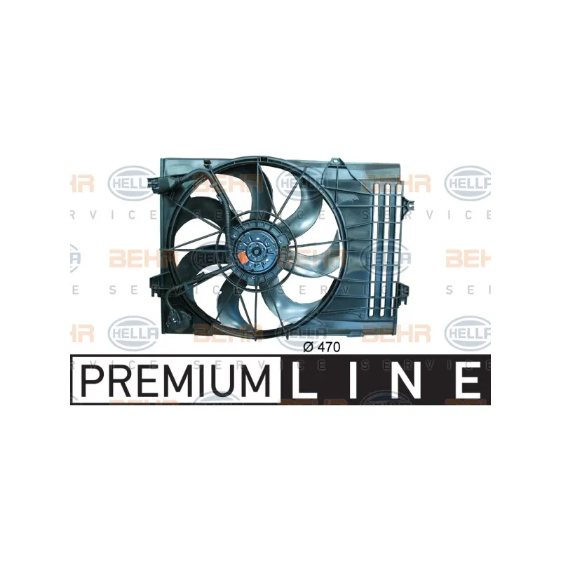 Ventilateur, refroidissement du moteur HELLA 8EW 351 034-491