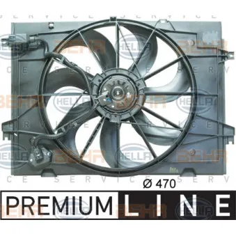 Ventilateur, refroidissement du moteur HELLA 8EW 351 034-511