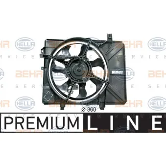 Ventilateur, refroidissement du moteur HELLA 8EW 351 034-661