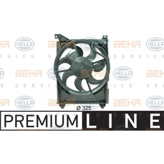 Ventilateur, condenseur de climatisation HELLA 8EW 351 034-701
