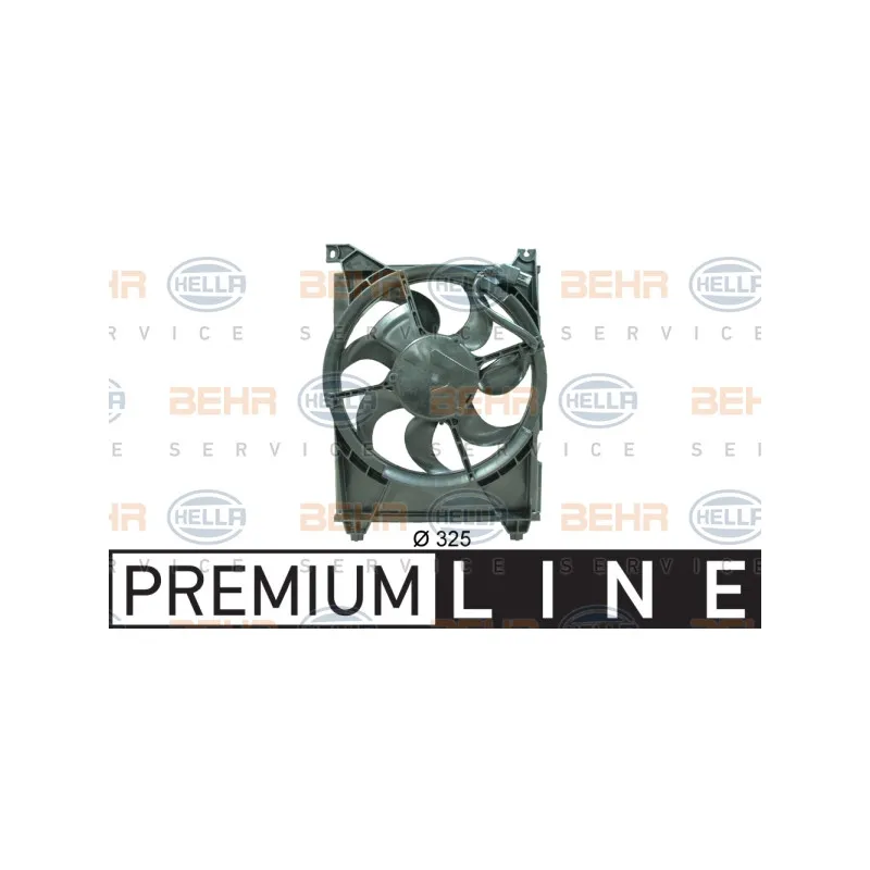 Ventilateur, condenseur de climatisation HELLA 8EW 351 034-701