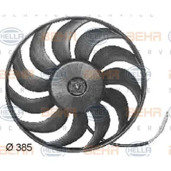 Ventilateur, refroidissement du moteur HELLA 8EW 351 038-361