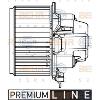 Pulseur d'air habitacle HELLA 8EW 351 039-331