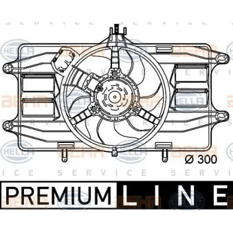 Ventilateur, refroidissement du moteur HELLA 8EW 351 039-461