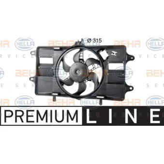 Ventilateur, refroidissement du moteur HELLA 8EW 351 039-471