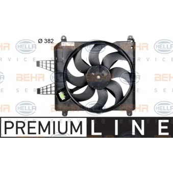 Ventilateur, refroidissement du moteur HELLA 8EW 351 039-521