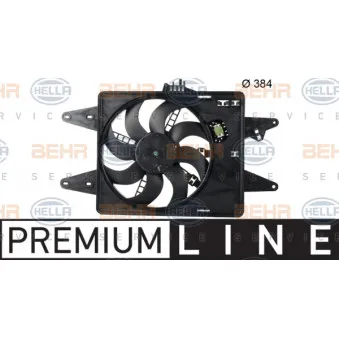 Ventilateur, refroidissement du moteur HELLA 8EW 351 039-611