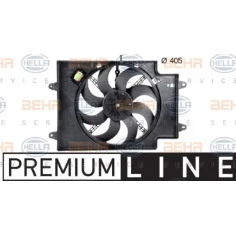 Ventilateur, refroidissement du moteur HELLA 8EW 351 039-621