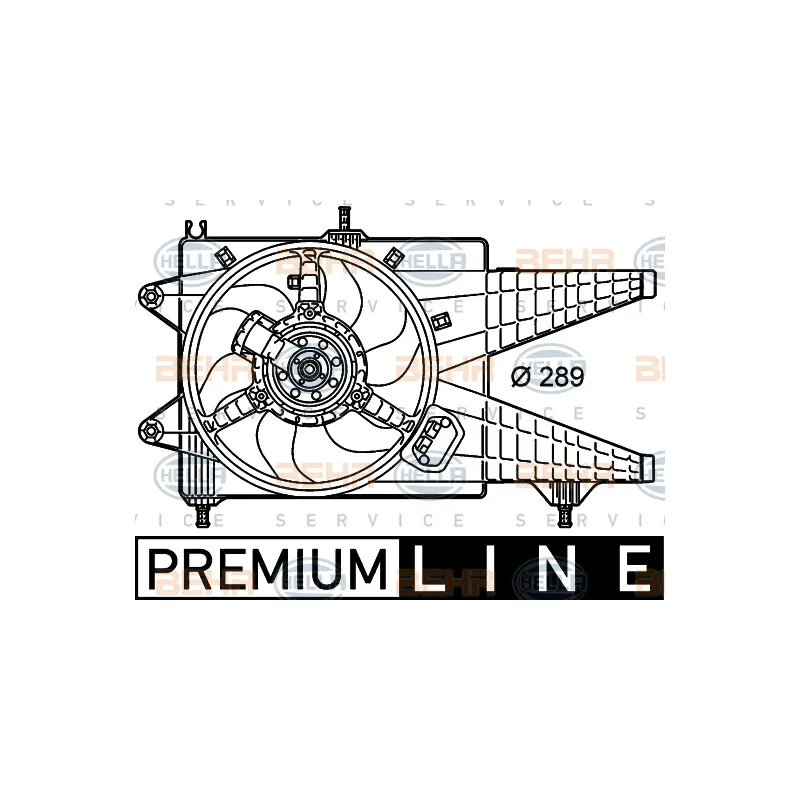 Ventilateur, refroidissement du moteur HELLA 8EW 351 039-651