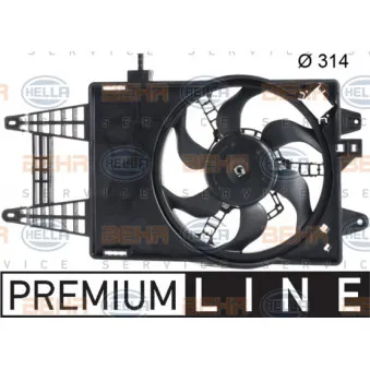 Ventilateur, refroidissement du moteur HELLA 8EW 351 039-661