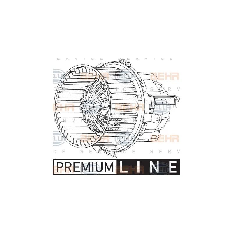 Pulseur d'air habitacle HELLA 8EW 351 040-261