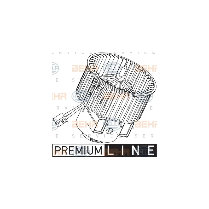 Pulseur d'air habitacle HELLA 8EW 351 040-281