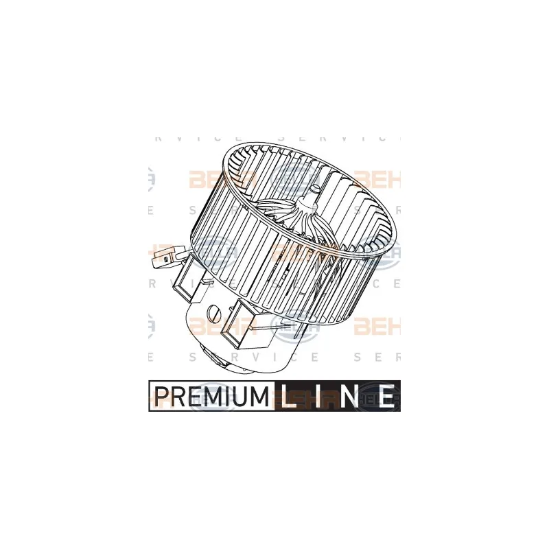 Pulseur d'air habitacle HELLA 8EW 351 040-461