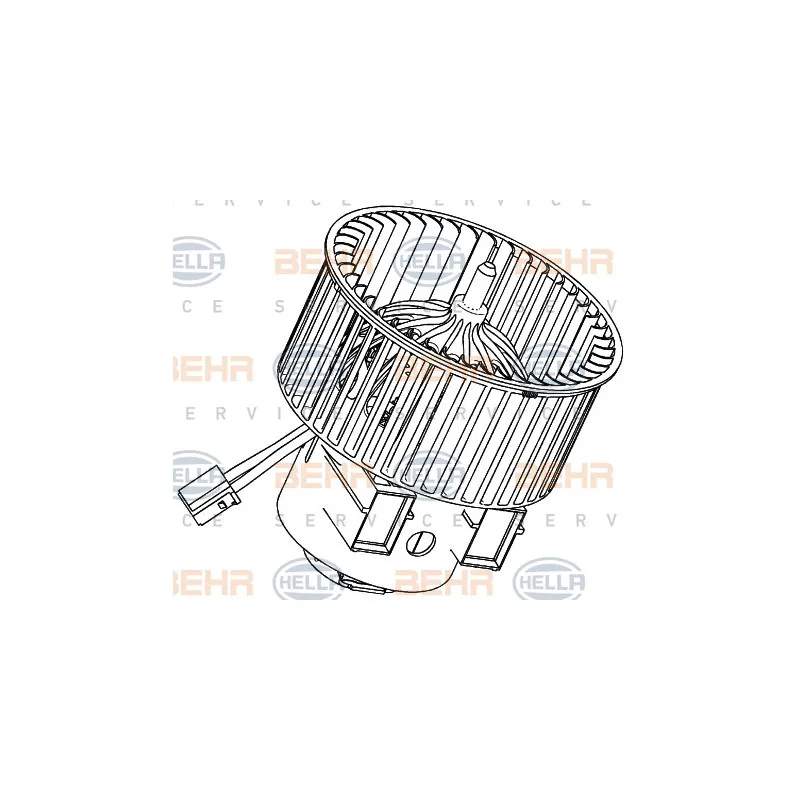 Pulseur d'air habitacle HELLA 8EW 351 040-471