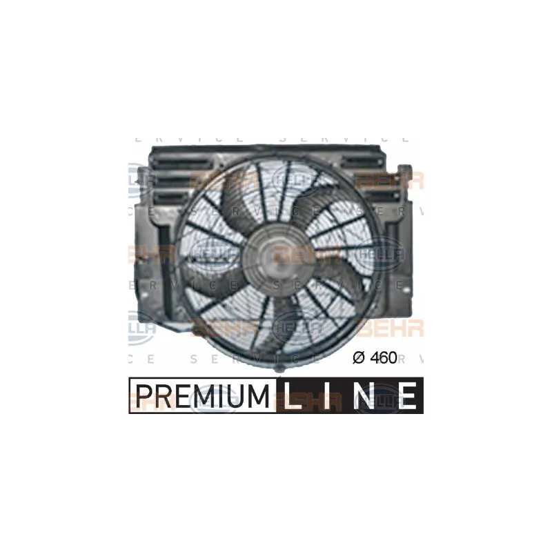 Ventilateur, condenseur de climatisation HELLA 8EW 351 040-661