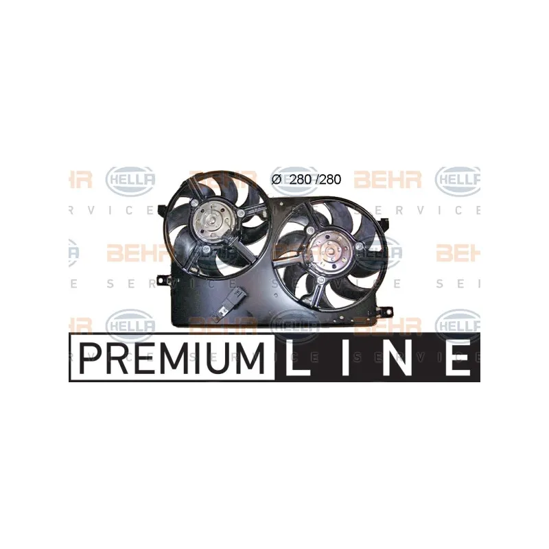 Ventilateur, refroidissement du moteur HELLA 8EW 351 040-731