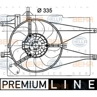 Ventilateur, refroidissement du moteur HELLA 8EW 351 041-041