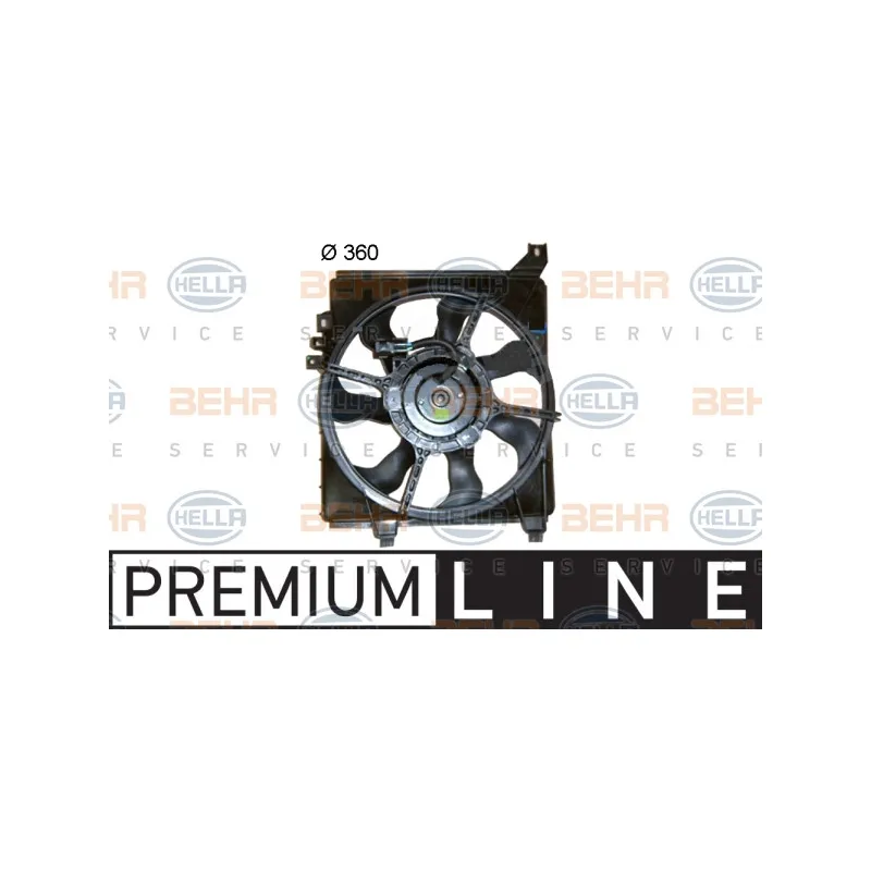 Ventilateur, refroidissement du moteur HELLA 8EW 351 041-401