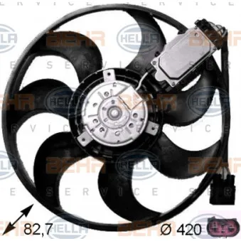 Ventilateur, refroidissement du moteur HELLA 8EW 351 043-231