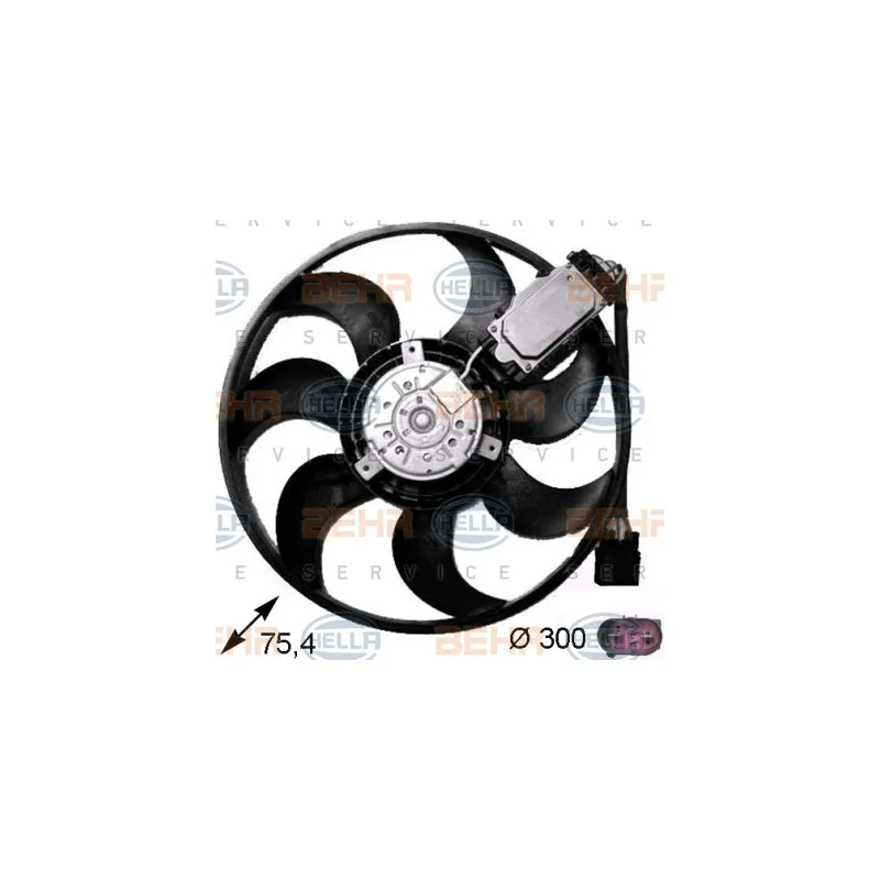 Ventilateur, refroidissement du moteur HELLA 8EW 351 043-241