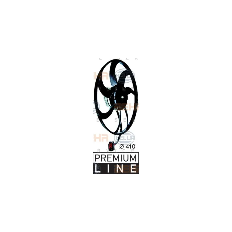 Ventilateur, refroidissement du moteur HELLA 8EW 351 043-301