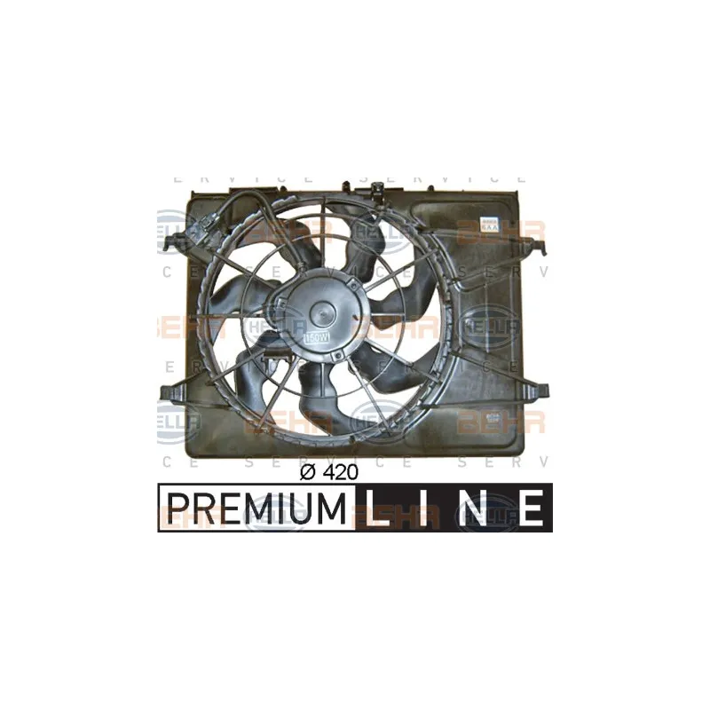 Ventilateur, refroidissement du moteur HELLA 8EW 351 043-351