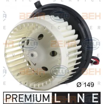Pulseur d'air habitacle HELLA 8EW 351 043-411