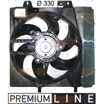 Ventilateur, refroidissement du moteur HELLA 8EW 351 043-551