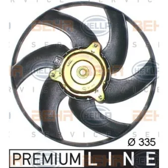 Ventilateur, refroidissement du moteur HELLA 8EW 351 043-641