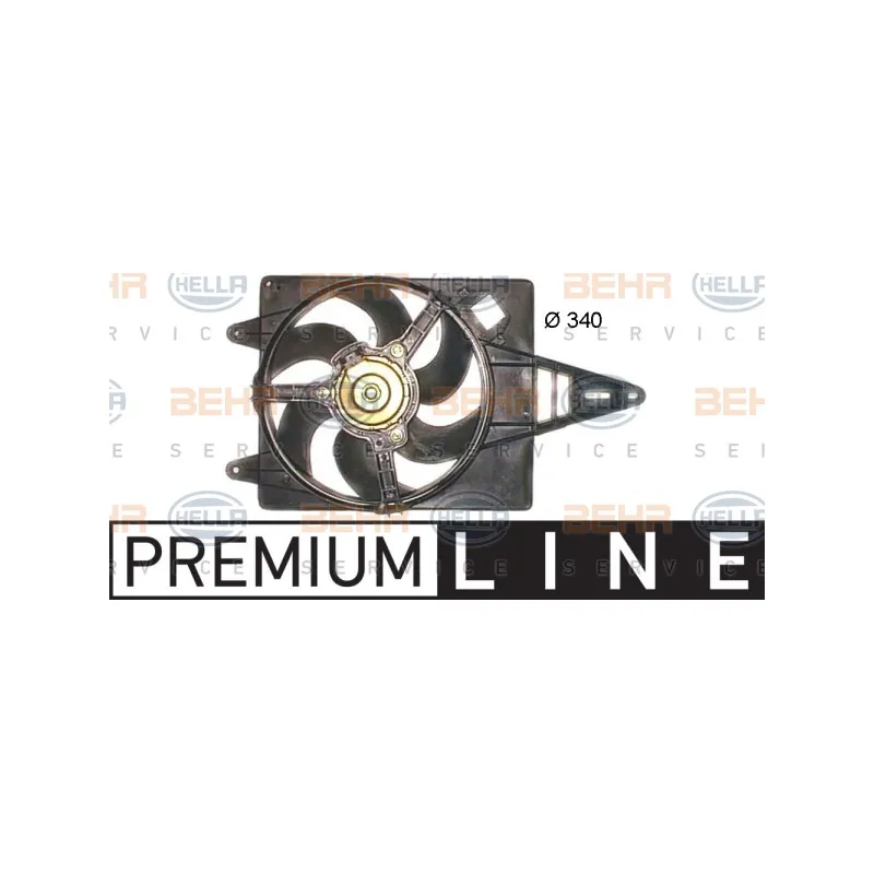 Ventilateur, refroidissement du moteur HELLA 8EW 351 043-711