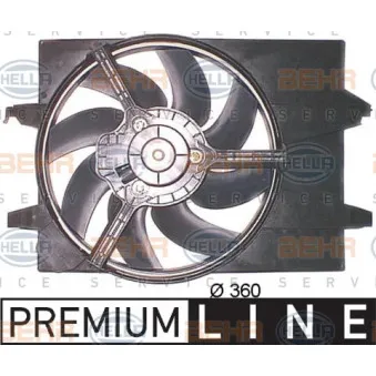 Ventilateur, refroidissement du moteur HELLA 8EW 351 043-771