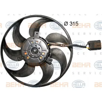 Ventilateur, refroidissement du moteur HELLA 8EW 351 044-071