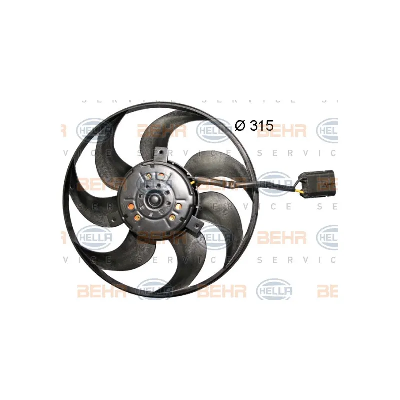 Ventilateur, refroidissement du moteur HELLA 8EW 351 044-071