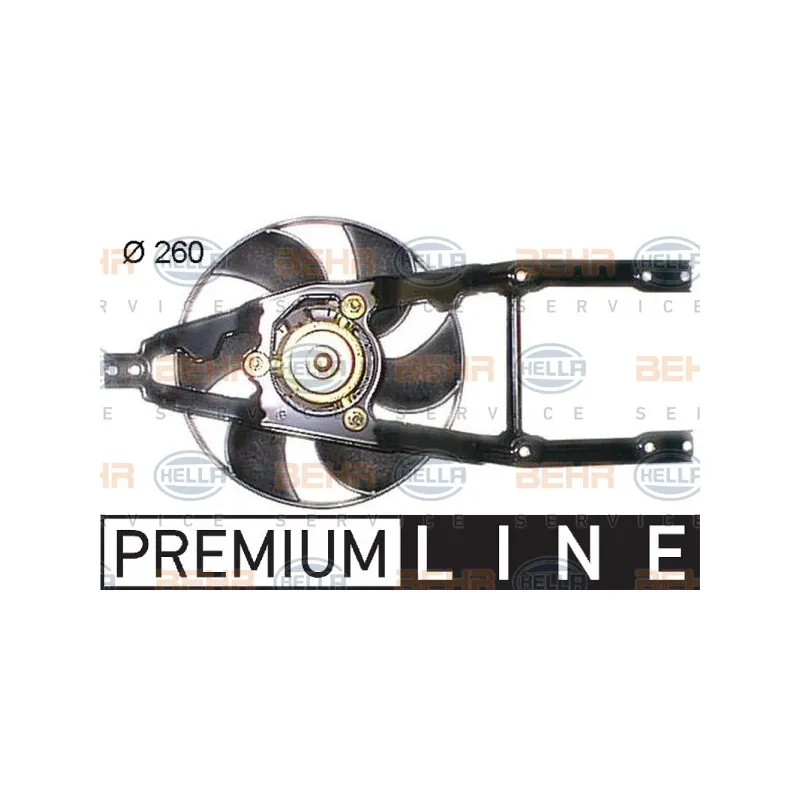 Ventilateur, refroidissement du moteur HELLA 8EW 351 044-081