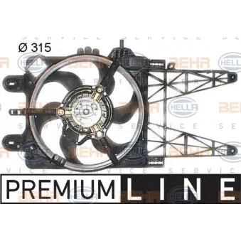 Ventilateur, refroidissement du moteur HELLA 8EW 351 044-101