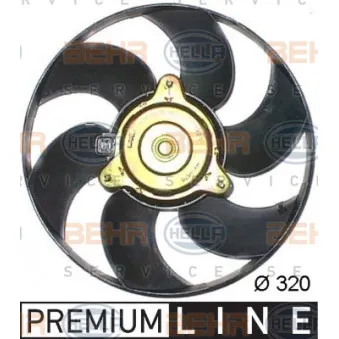 Ventilateur, refroidissement du moteur HELLA 8EW 351 044-121