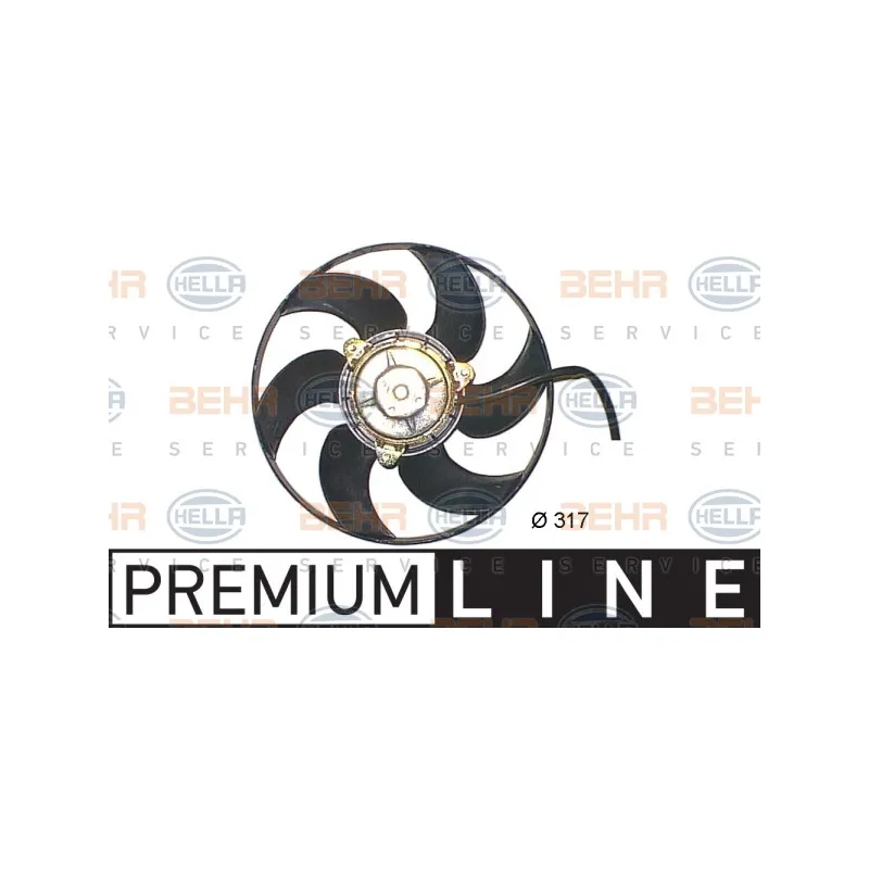 Ventilateur, refroidissement du moteur HELLA 8EW 351 044-151
