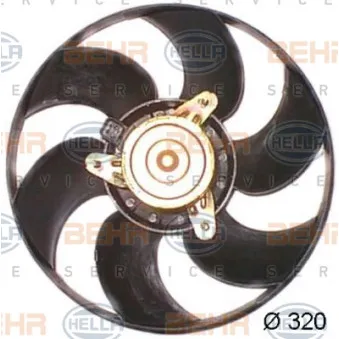 Ventilateur, refroidissement du moteur HELLA 8EW 351 044-161