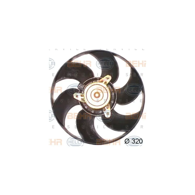 Ventilateur, refroidissement du moteur HELLA 8EW 351 044-161