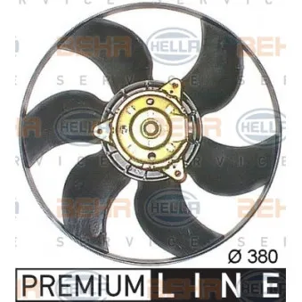 Ventilateur, refroidissement du moteur HELLA 8EW 351 044-191