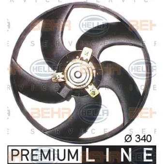 Ventilateur, refroidissement du moteur HELLA 8EW 351 044-221